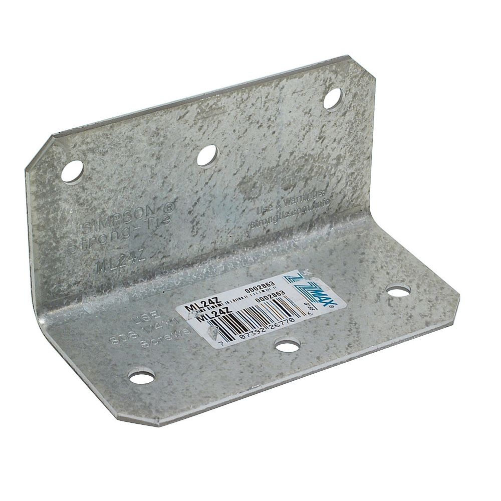 Simpson StrongTie ML 2 inch x 4 inch 12Gauge ZMAX Galvanized Medium L
