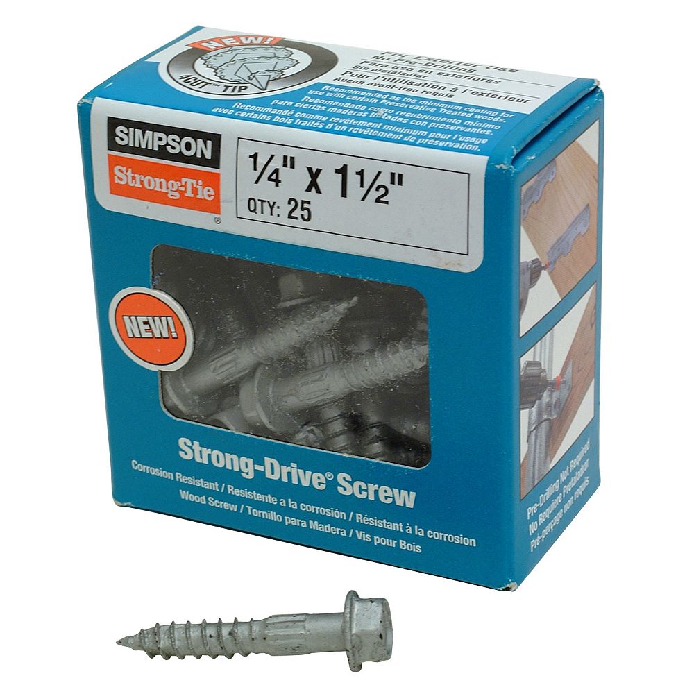 Simpson StrongTie StrongDrive SDS HEAVYDUTY CONNECTOR Screw 1/4 inch