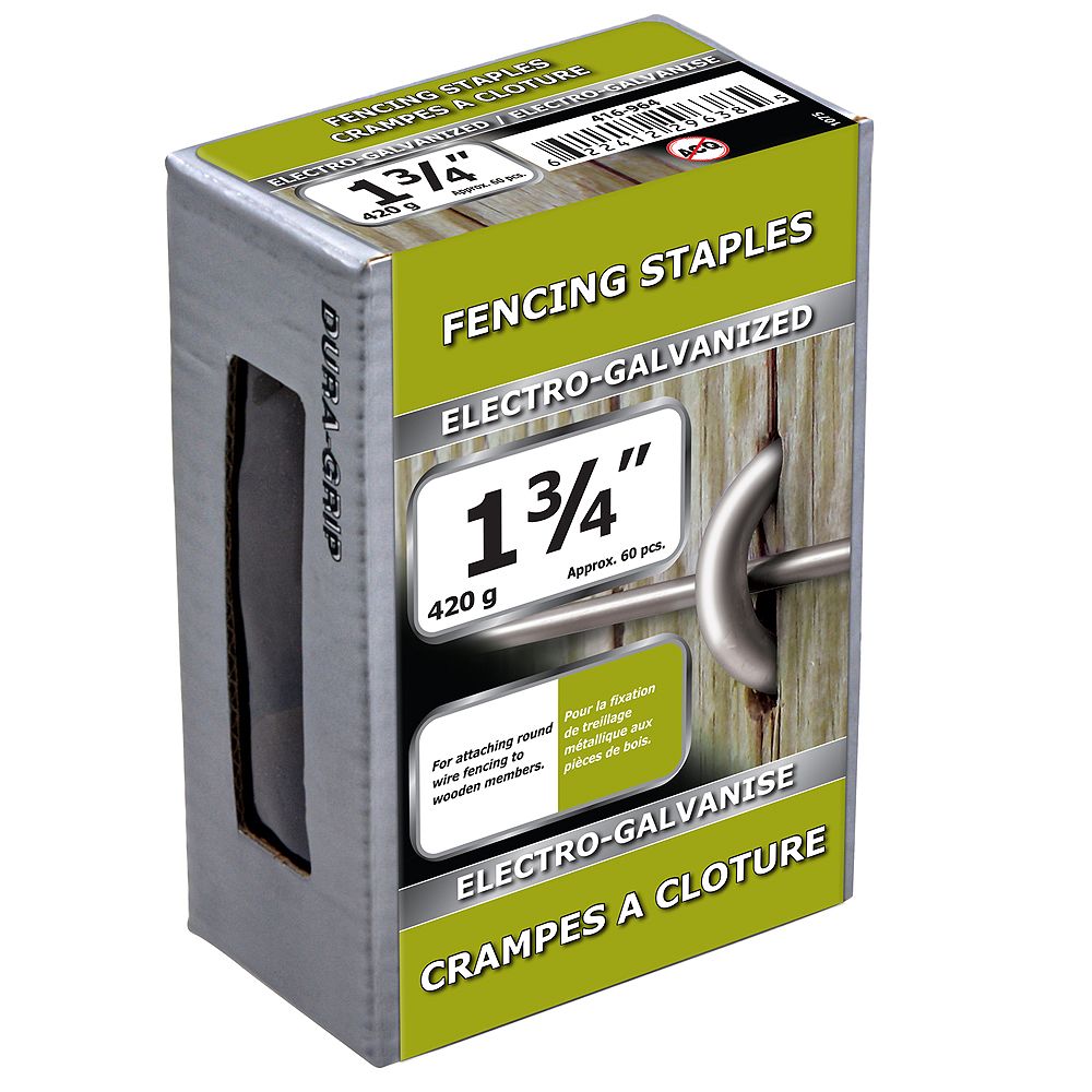 Paulin 13/4inch Fencing Staples Electro Galvanized 420g (approx. 60 pcs. per package) The