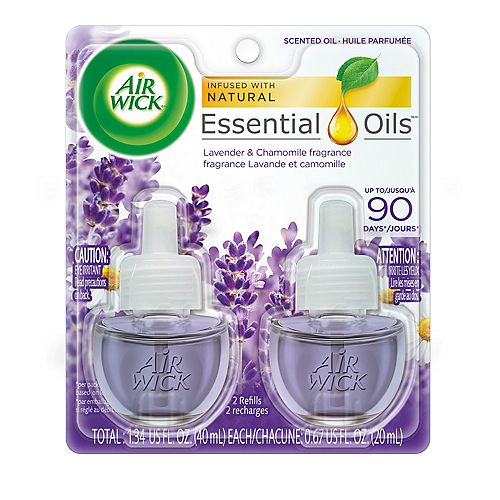 Plug-in Scented Oil Air Freshener Refill in Lavender & Chamomile (2-Pack)