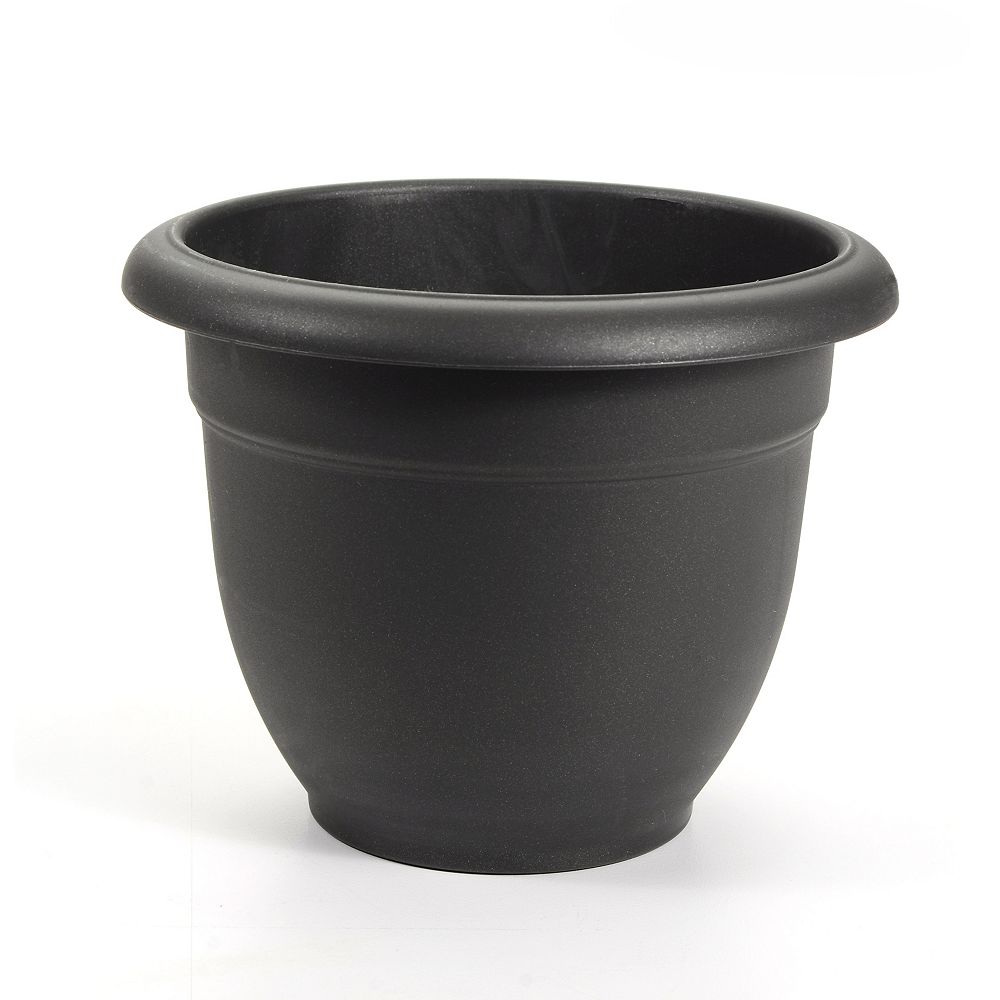 Integrated Plastics 12inch Bell Pot in Metallic Black