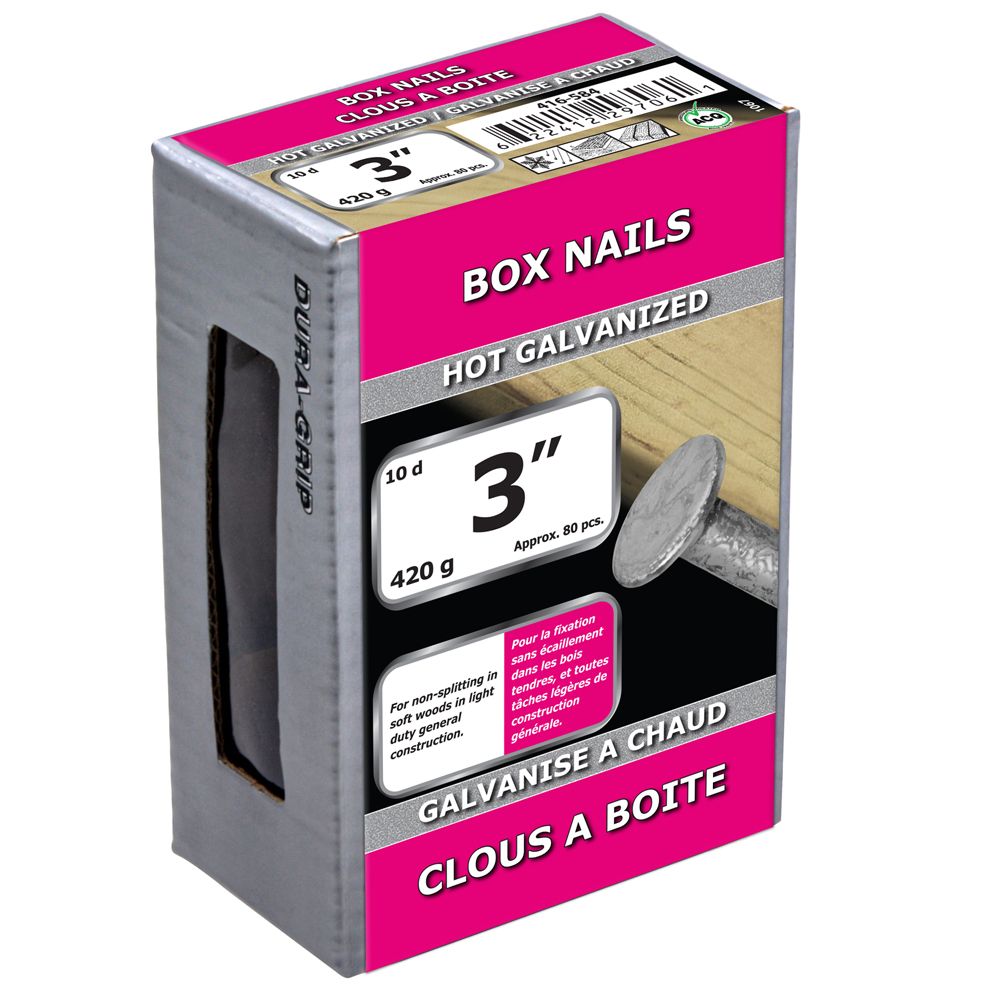 Paulin 3inch (10d) Box Nails Hot Galvanized 420g (approx. 80 pcs