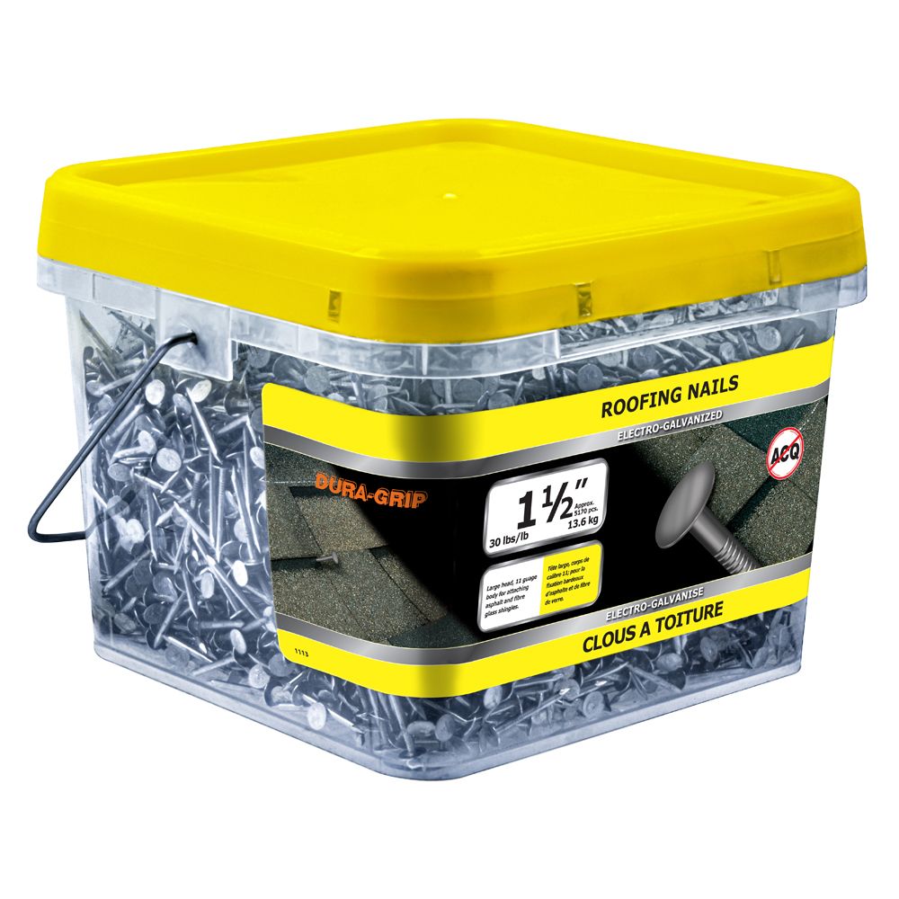 Paulin 11/2inch Roofing Nails Electro Galvanized 350lbs (approx