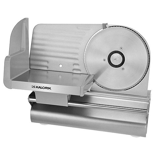 7 1/2-inch Meat Slicer in Silver with 1/32-inch to 1/2-inch Thickness Adjustment