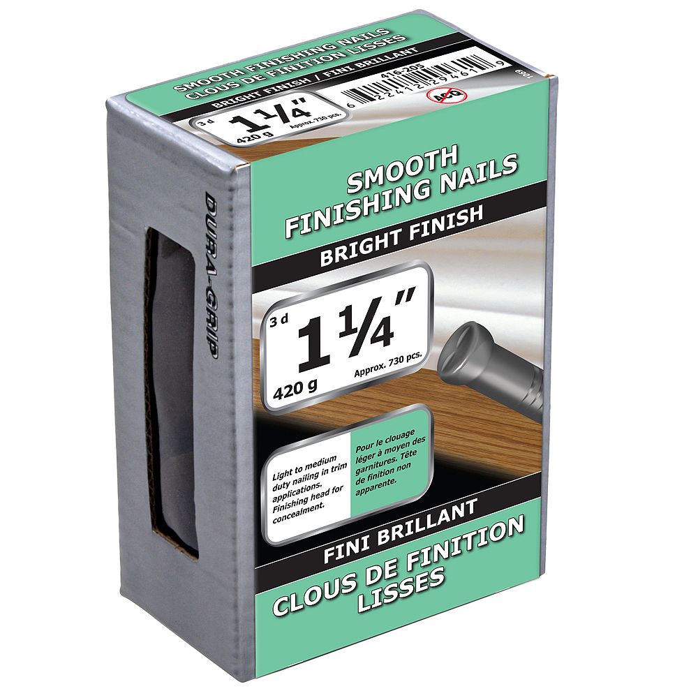 Paulin 11/4inch (3d) Smooth Finishing Nails Bright Finish 420g