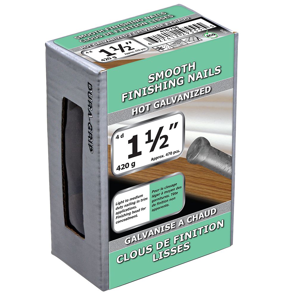 Paulin 11/2inch (4d) Smooth Finishing Nails Hot Galvanized 420g