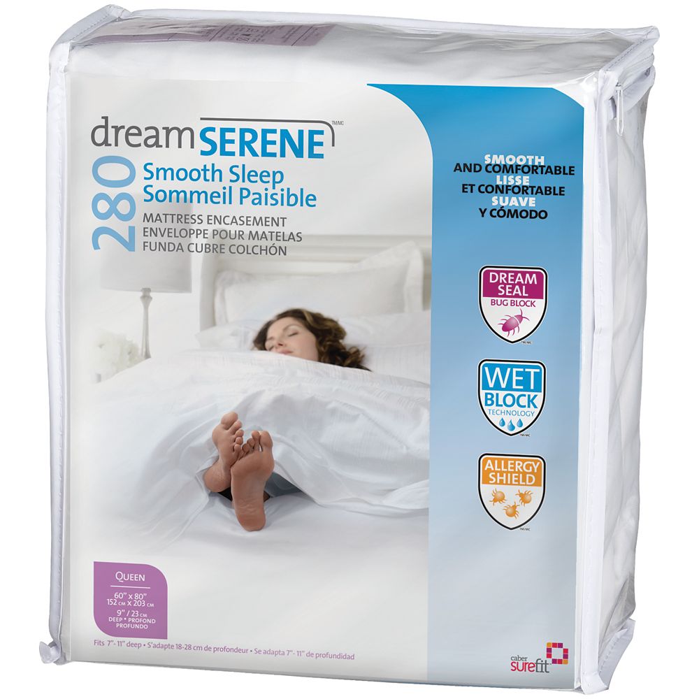 Dreamserene Smooth Sleep 280 Mattress Encasement Twin XL 6 Inches