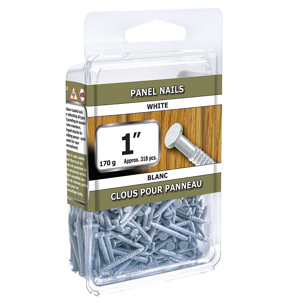 Paulin 1inch Panel Nails White 170g (approx. 305 pcs. per package