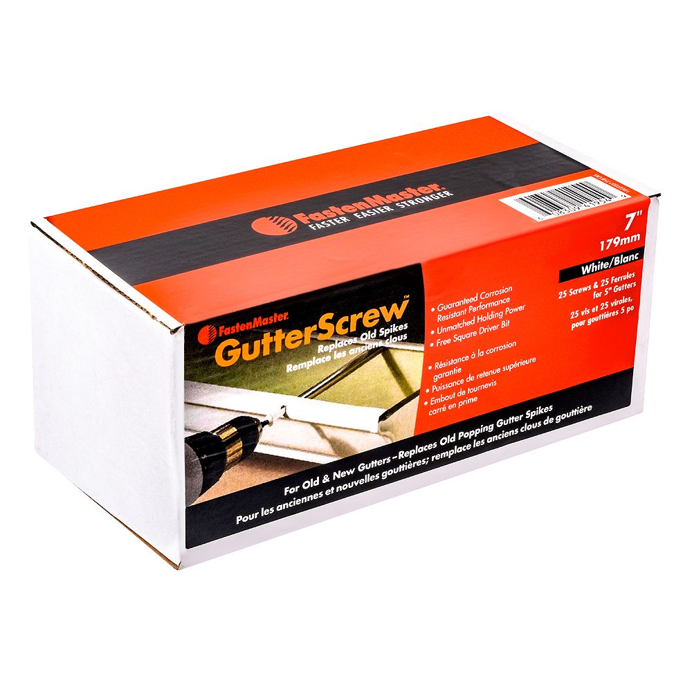 Amerimax Home Products 5 In Ferrules And 7 In Gutter Screws With Bit 10 Pack 3304719pk The Home Depot