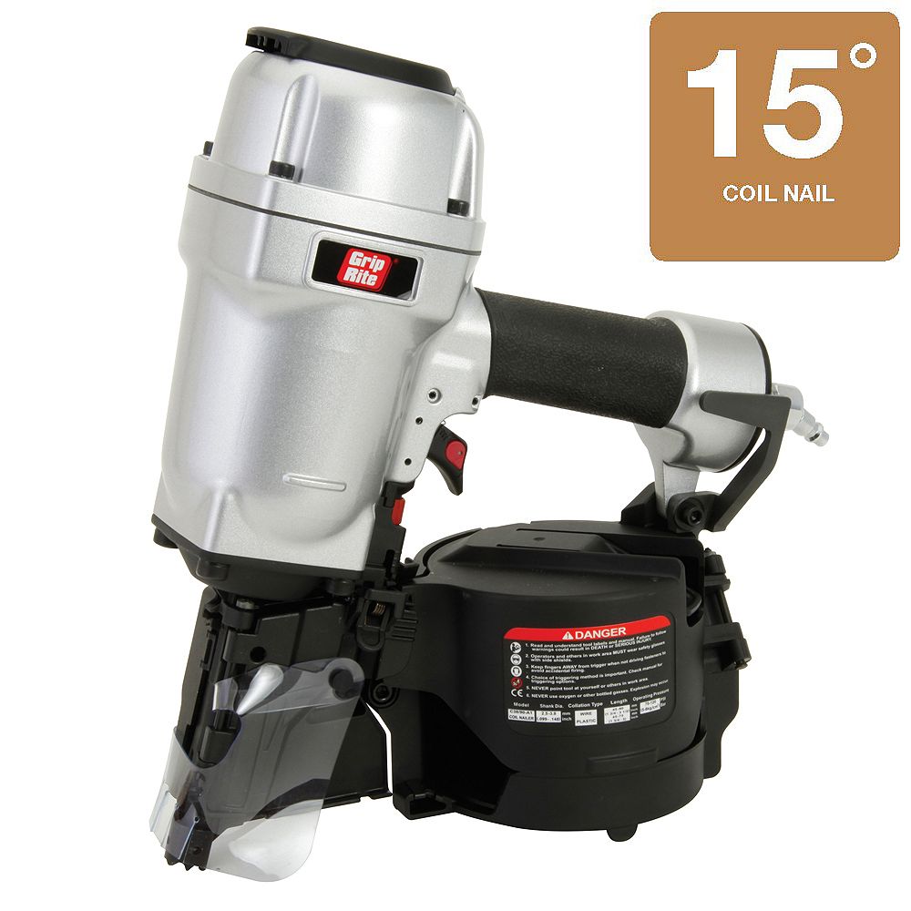 GripRite 3 1/2 inch Wire and Plastic Collation Coil Framing Nailer