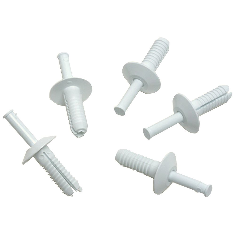 EXCELiner 3/4 Inch Nylon Rivets White The Home Depot Canada
