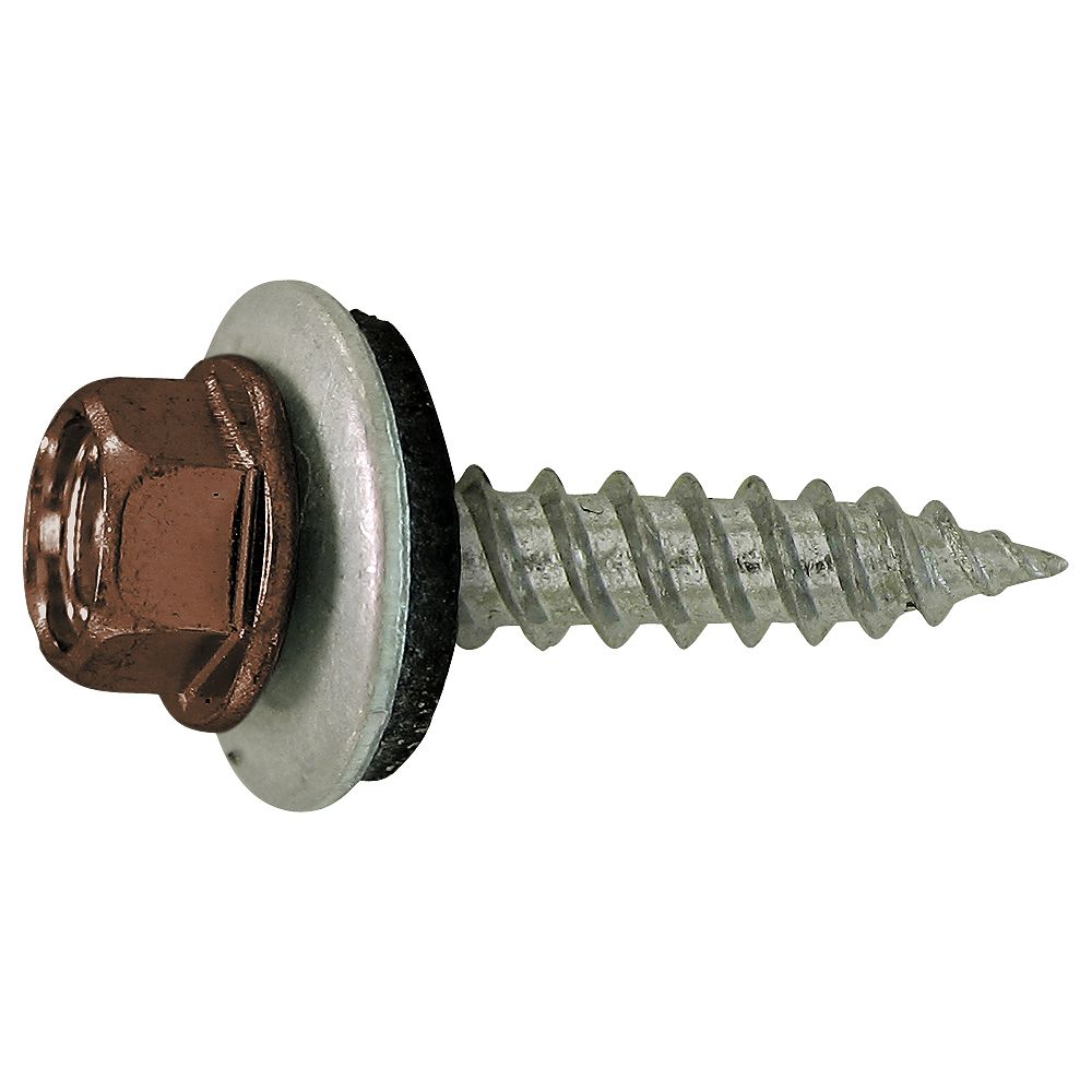 Paulin #10 x 2 -inch Hex Head Self-Sealing Roofing / Siding Screws ...