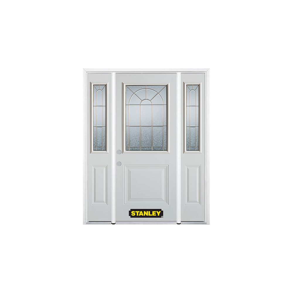 STANLEY Doors 68.5 inch x 82.375 inch Elisabeth Brass 1/2
