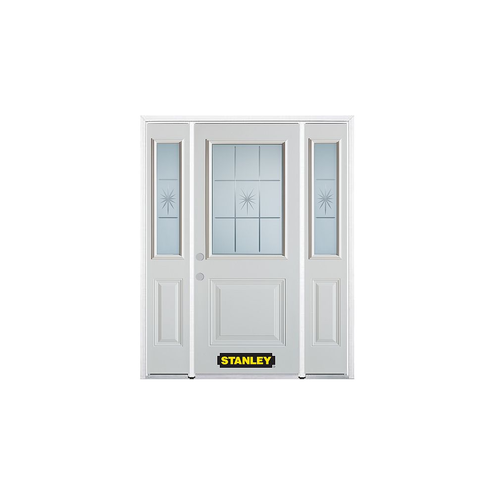 STANLEY Doors 66.5 inch x 82.375 inch Beaujolais 1/2 Lite