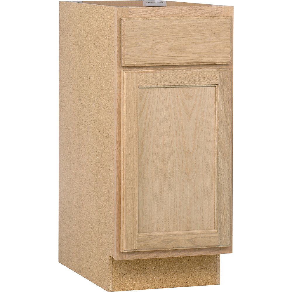Hdg Unfinished Oak 15 Inch Base Cab, New Kitchen Cabinets Cost Canada