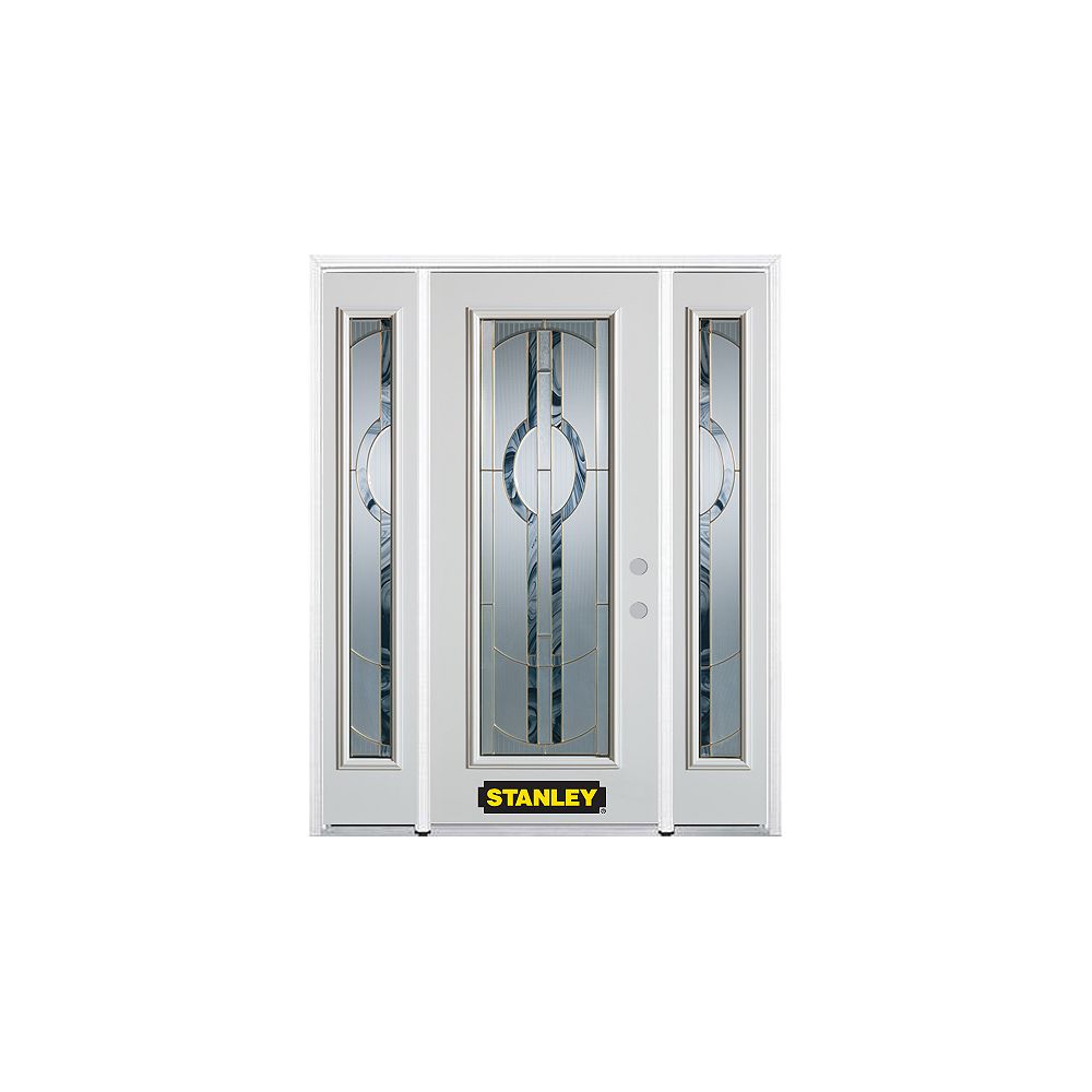 STANLEY Doors 64.5 inch x 82.375 inch Stephany Brass Full Lite
