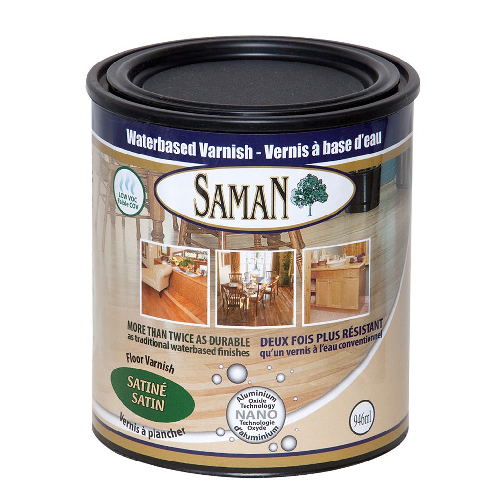 SamaN Water Based Satin Finish 1L The Home Depot Canada