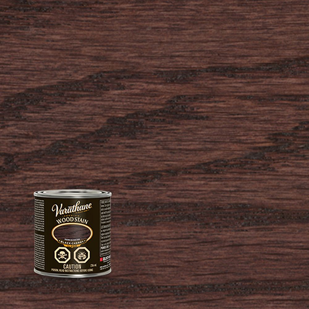 Varathane Premium Premium OilBased Interior Wood Stain In Black Cherry, 236 Ml The Home Depot