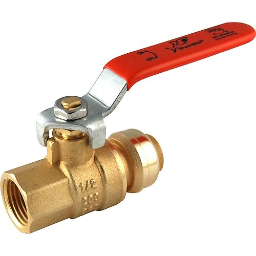 SharkBite Ball Valve 1/2 Inch  X 1/2 FNPT (Female National Pipe Thread)