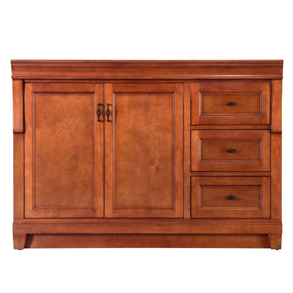 Foremost Naples 48-inch W Bath Vanity Cabinet Only In Warm Cinnamon ...