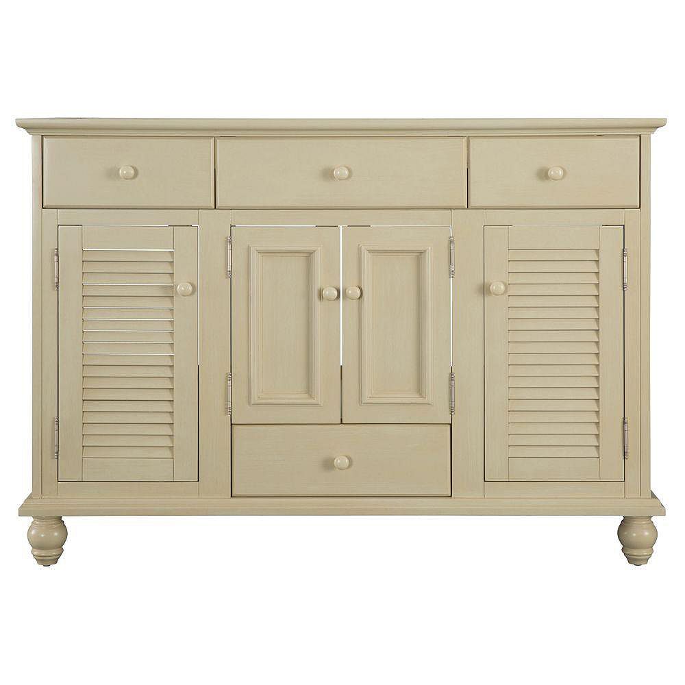 Foremost Cottage 48 Inch W Bath Vanity Cabinet Only In Antique White The Home Depot Canada