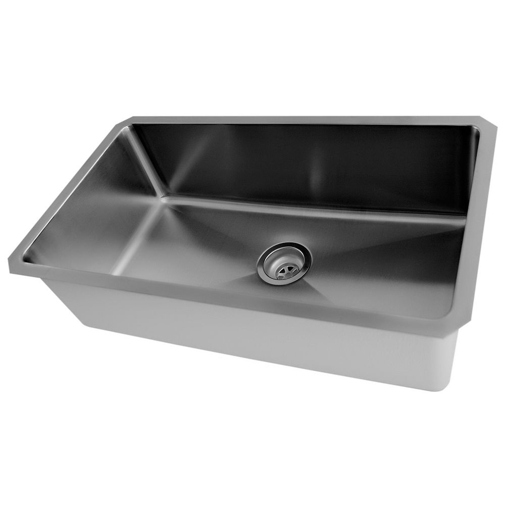 Acri Tec 30 X 18 Stainless Steel Undermount Kitchen Sink With Small Radius Corners The Home Depot Canada