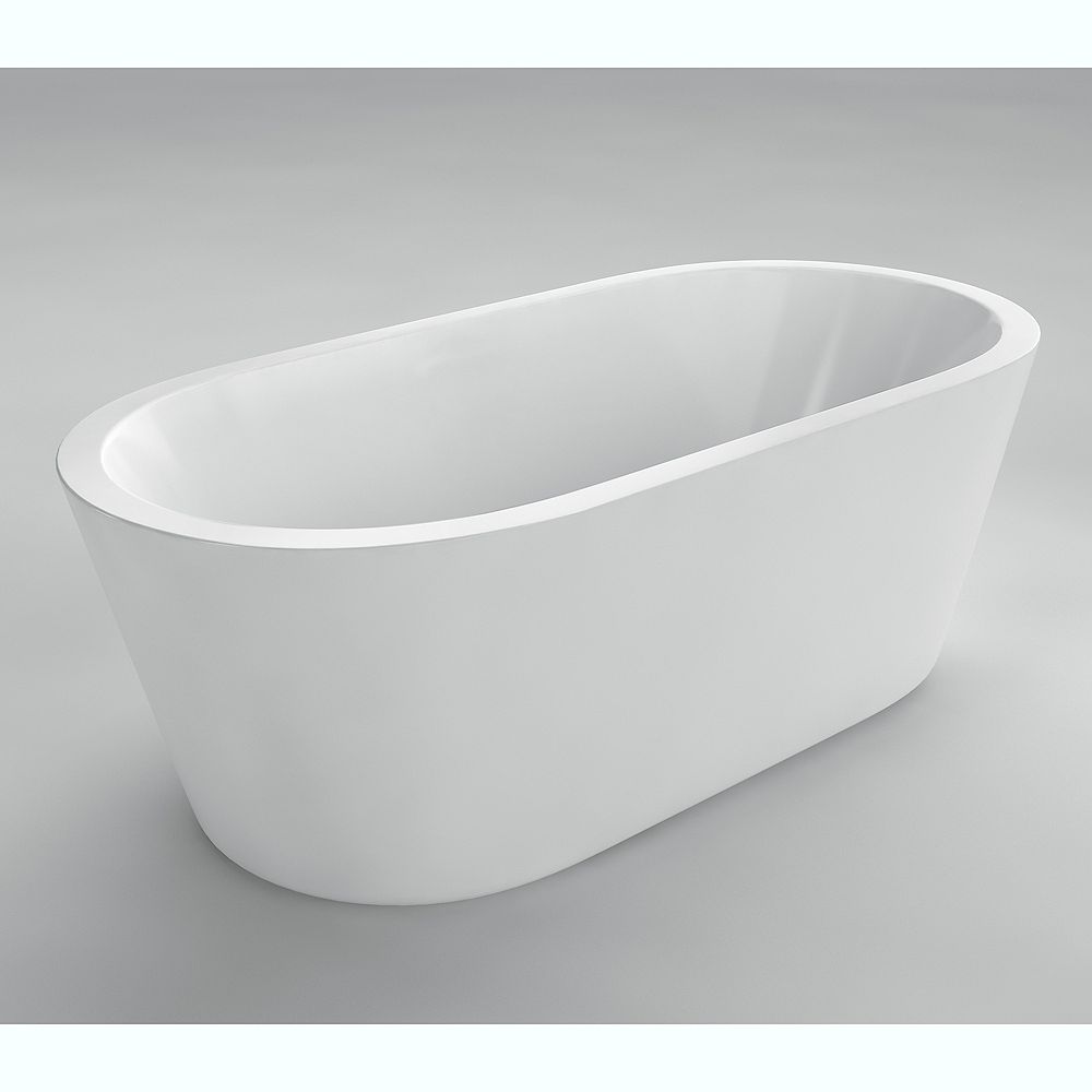 AcriTec Lyon Seamless Freestanding Bathtub The Home Depot Canada