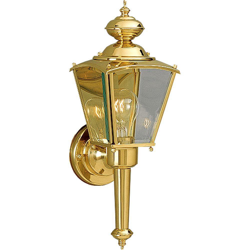 Progress Lighting BrassGUARD Polished Brass 60W 1Light Progress Lighting BrassGUARD Polished Brass 60W 1Light