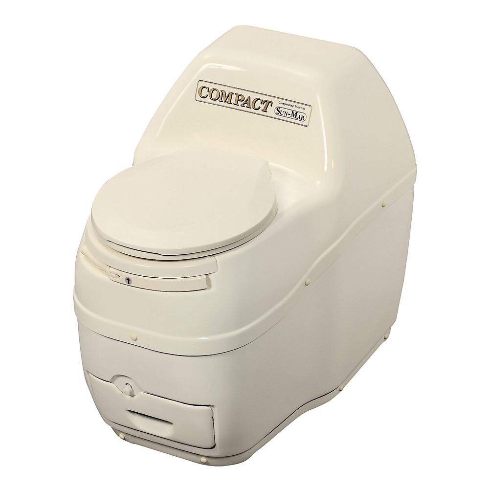 SunMar Compact Electric Composting Toilet in Bone The Home Depot Canada