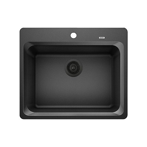 VISION 1, Single Bowl Drop-in Kitchen Sink, SILGRANIT Anthracite