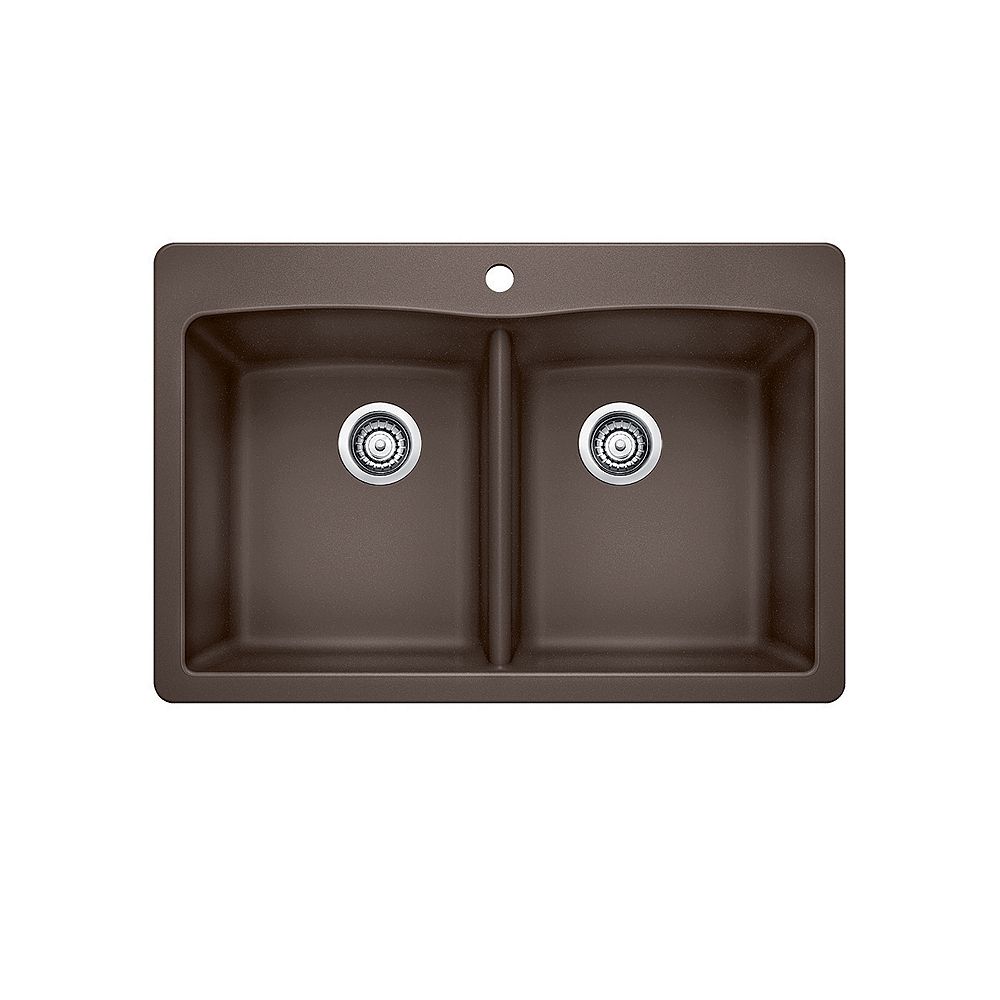 Blanco DIAMOND 210, Equal Double Bowl Drop-in Kitchen Sink ...