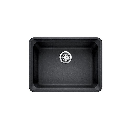 VISION U 1, Single Bowl Undermount Kitchen Sink, SILGRANIT Anthracite