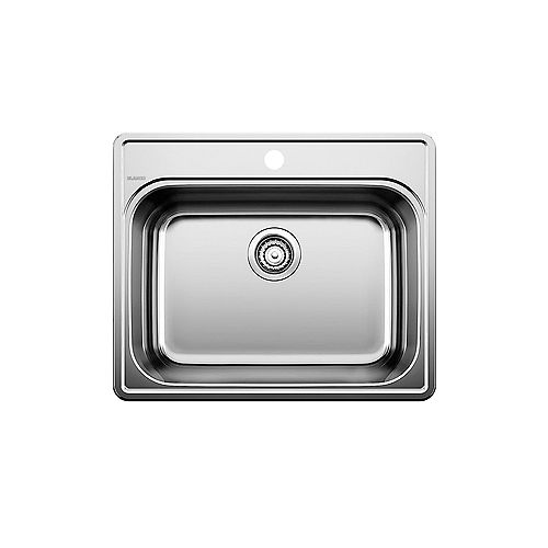 Blanco ESSENTIAL 1 Stainless Steel 1-Hole Drop-in Kitchen Sink