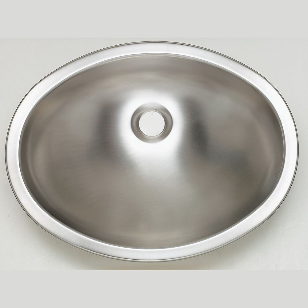 Blanco Oval Drop In Bathroom Sink In Stainless Steel The Home Depot Canada