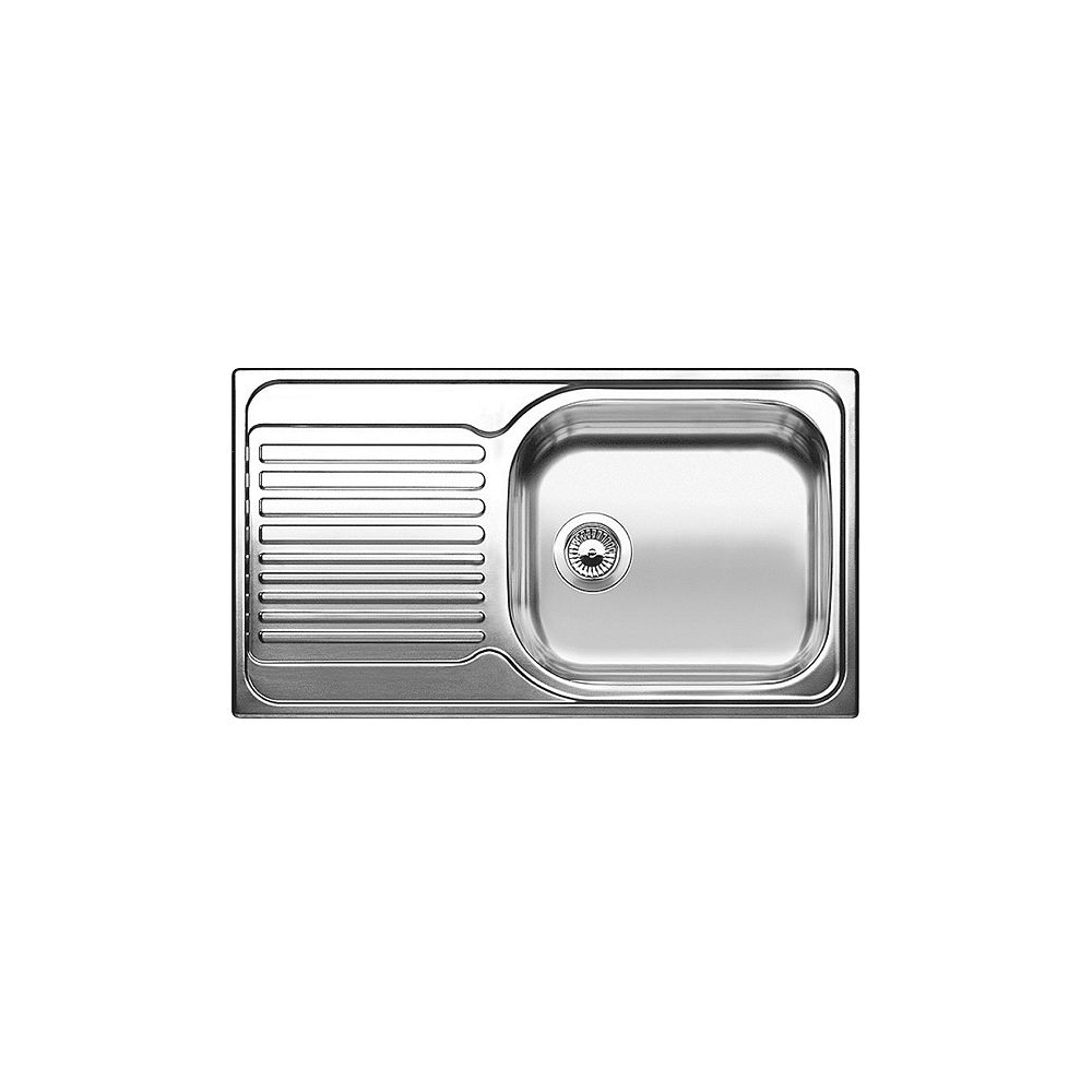 Blanco Drop In Single Bowl Stainless Steel Kitchen Sink With Drainboard Rh Bowl The Home Depot Canada