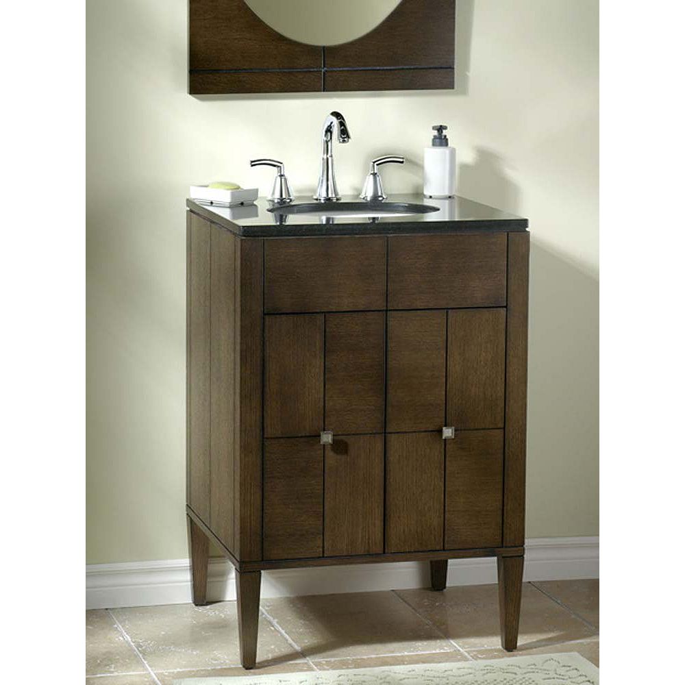 American Standard Parsons 24inch W 2Door Vanity in Brown The Home