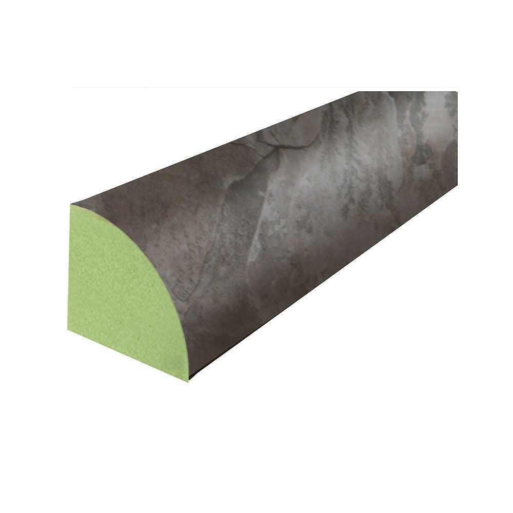 Dupont Black Slate Laminate Quarter Round 94 In The Home Depot Canada