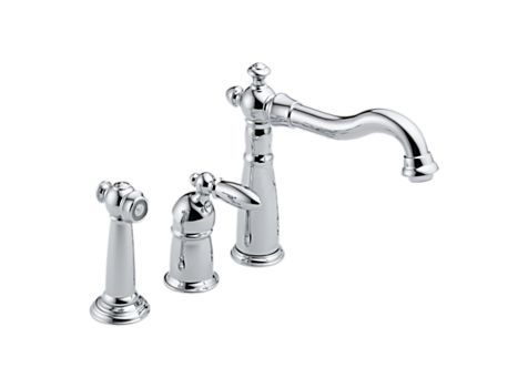 Delta Victorian Single Handle Kitchen Faucet With Spray Chrome The   P 1000690493 