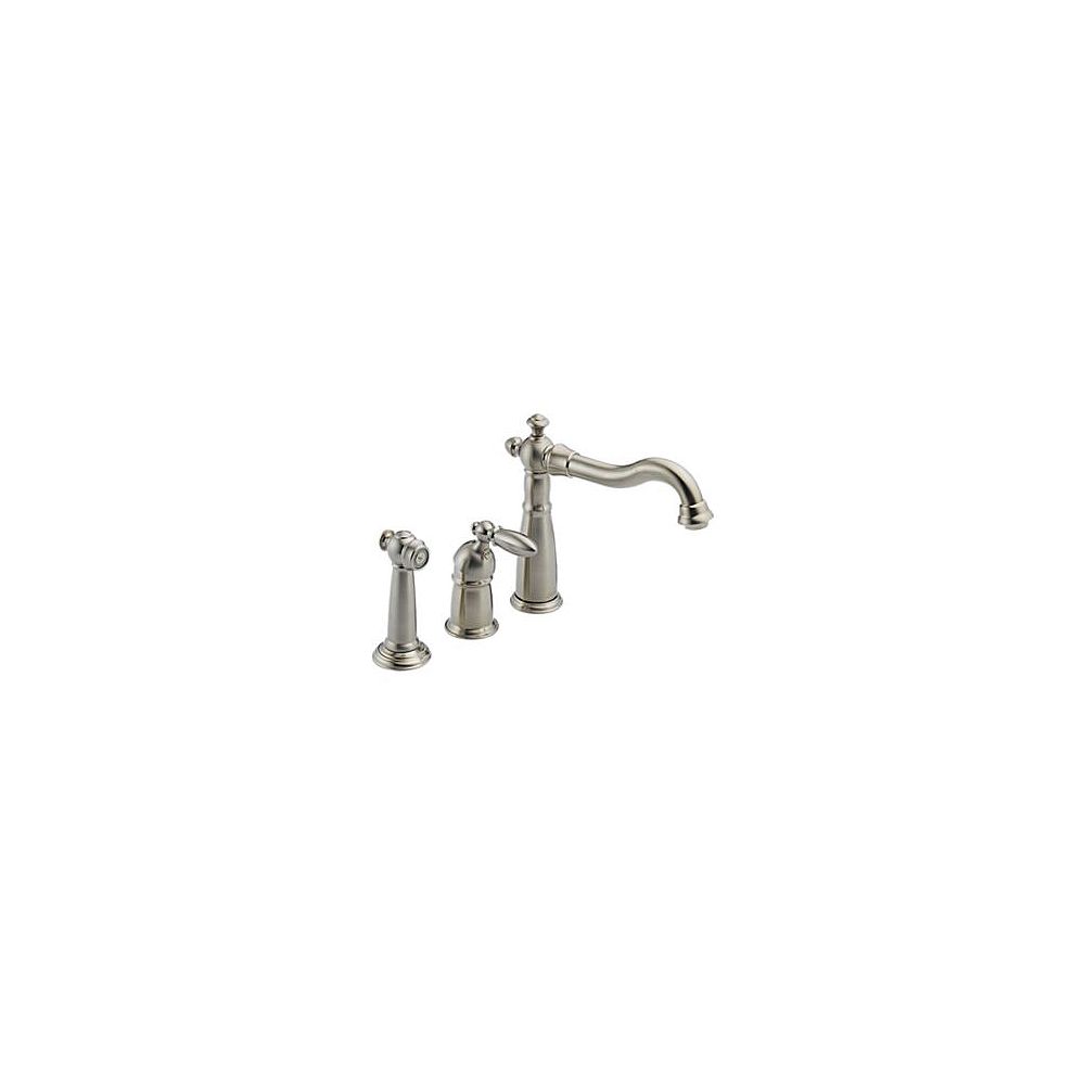 Delta Victorian Single Handle Kitchen Faucet with Spray ...