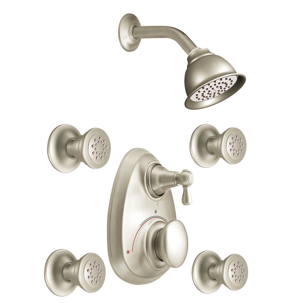 MOEN Kingsley 3Function Shower Faucet in Brushed Nickel The Home
