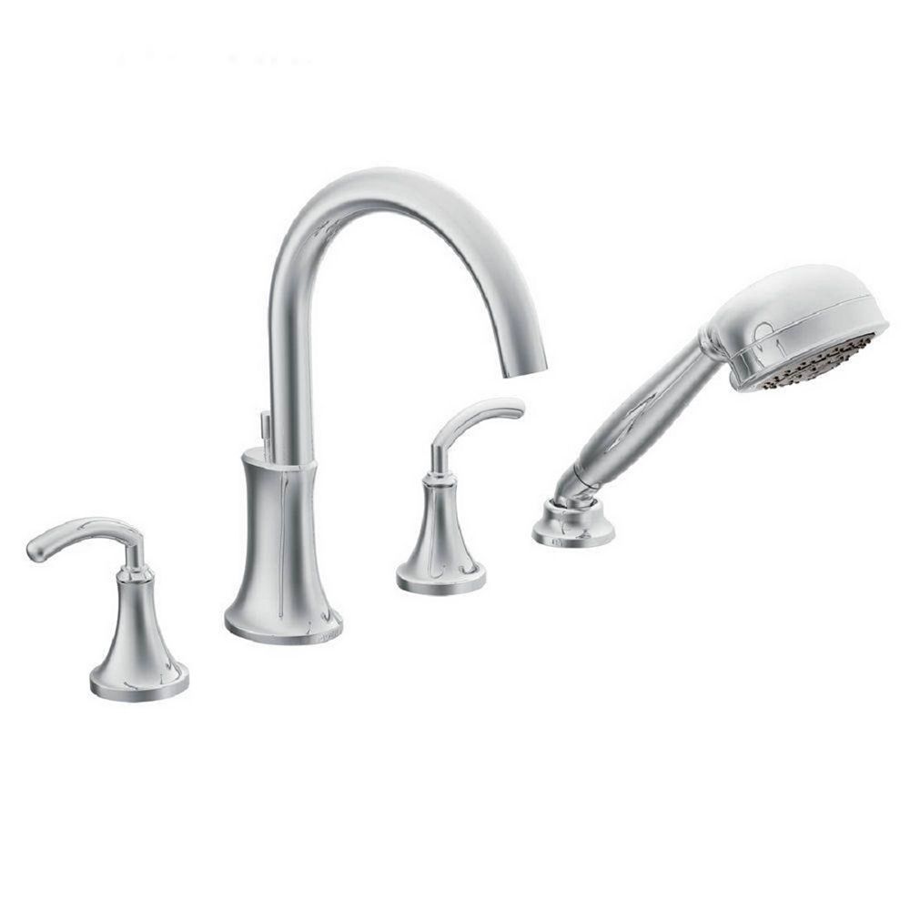 MOEN Icon 2Handle DeckMount HighArc Roman Tub Faucet Trim Kit with