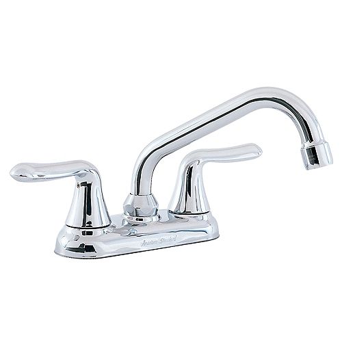 Colony Soft 4-inch 2-Handle Low-Arc Laundry Faucet in Polished Chrome