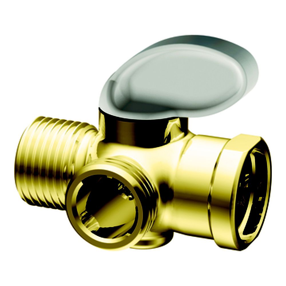 MOEN Shower Arm Diverter in Polished Brass The Home Depot Canada
