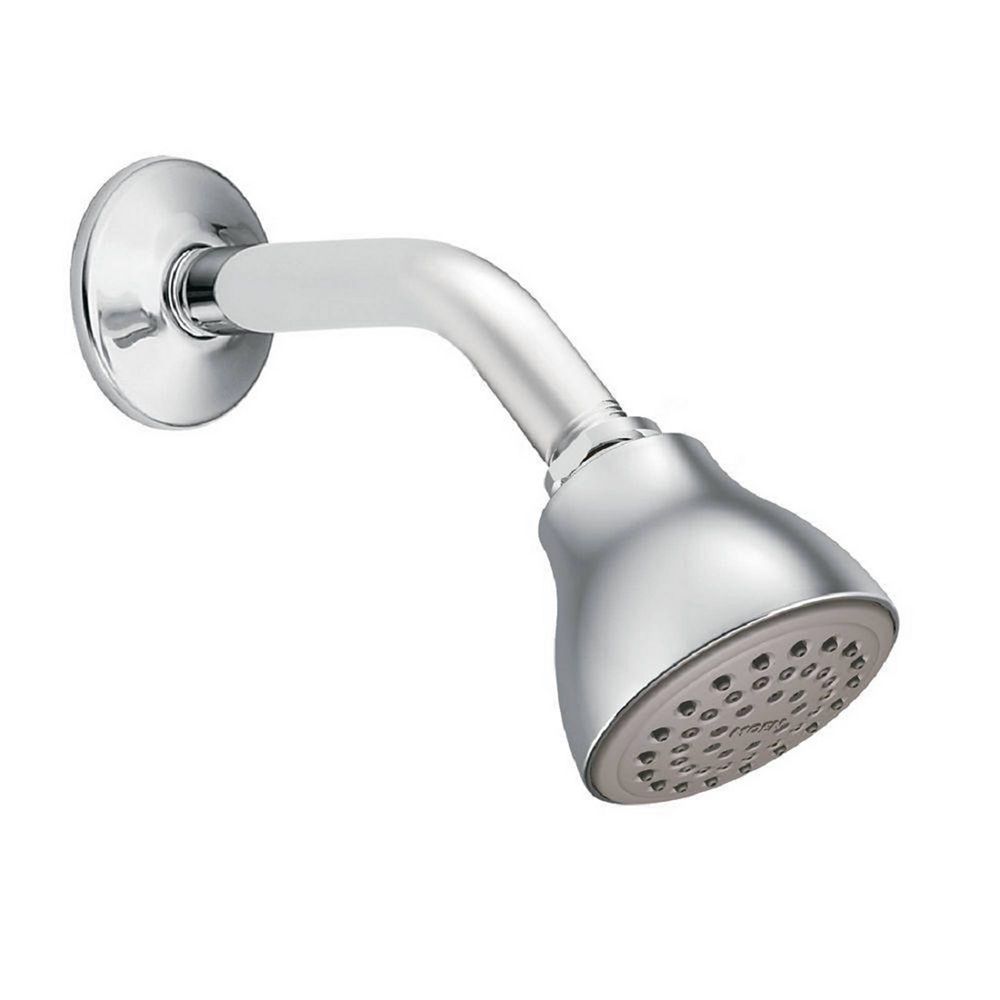 MOEN Pommeau de douche Easy Clean XL à fonction unique avec bras de douche et bride en chr
