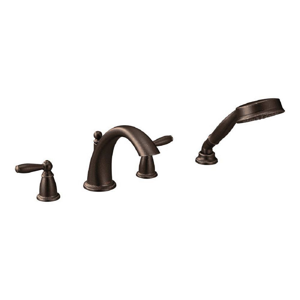 MOEN Brantford 2Handle DeckMount Roman Tub Faucet Trim Kit with Hand