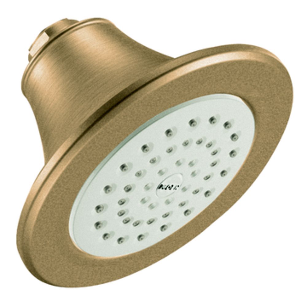 MOEN Single Function Standard Showerhead In Brushed Bronze The Home   P 1000691970 