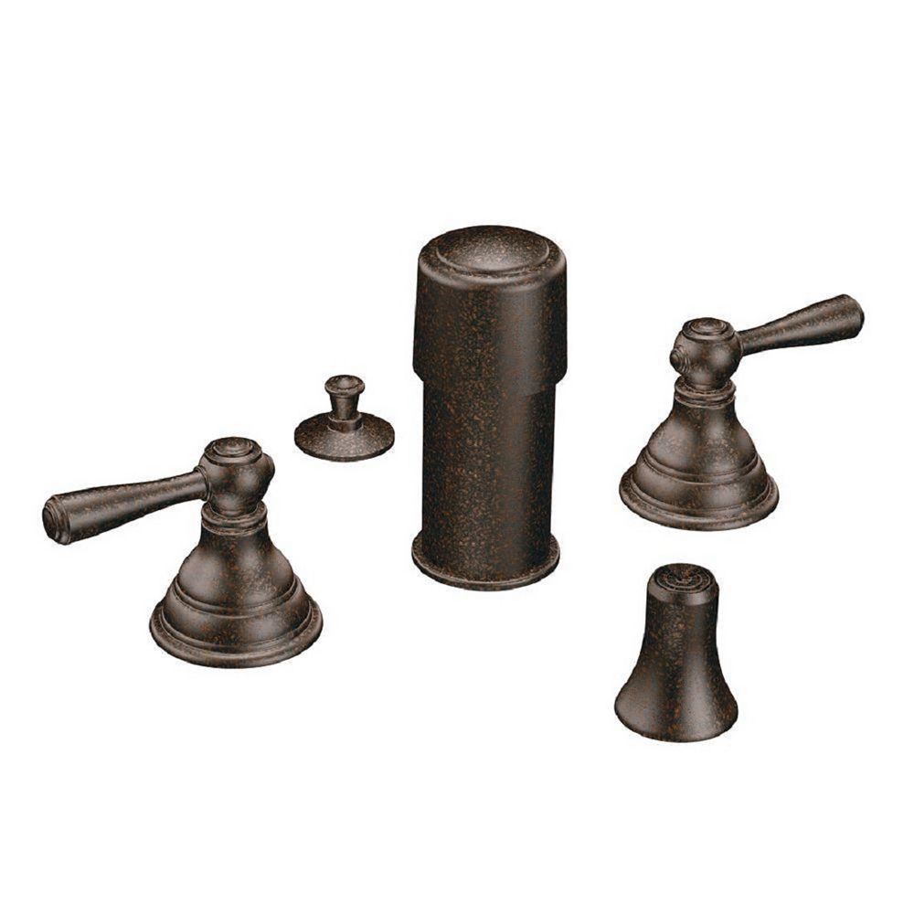MOEN Kingsley 2Handle Bidet Faucet Trim Kit in Oil Rubbed Bronze