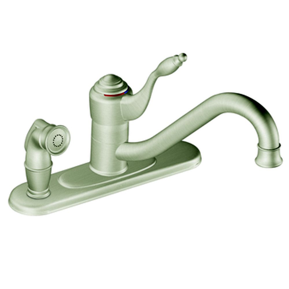 MOEN Stainless OneHandle Low Arc Kitchen Faucet The Home Depot Canada