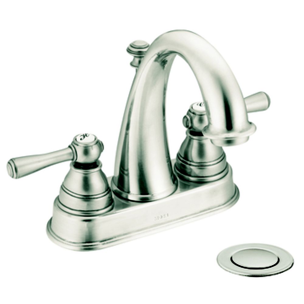 MOEN Kingsley 2Handle Bathroom Faucet in Antique Nickel Finish The