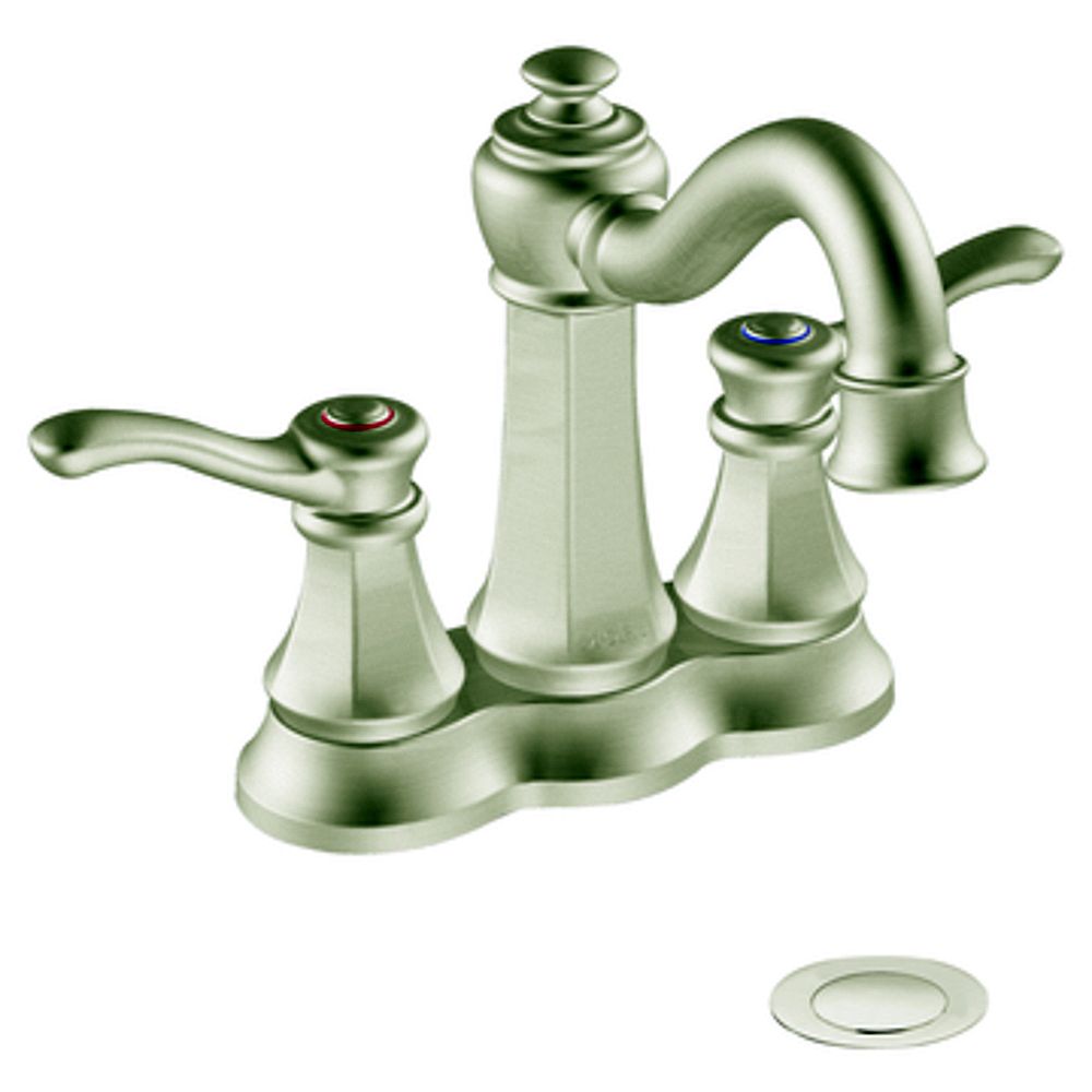 MOEN Vestige 2Handle Bathroom Faucet in Brushed Nickel Finish The